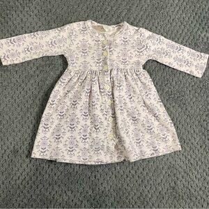 Kate‎ Quinn Girls Floral Long Sleeve Dress Size 6-12 Months Purple